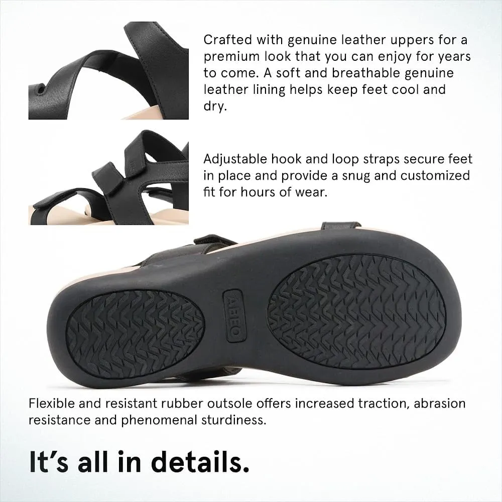 ABEO Oasis Women's Sandals | Metatarsal Support | Orthopedic Arch Support Comfort Sandals With Built-In Metatarsal Pads