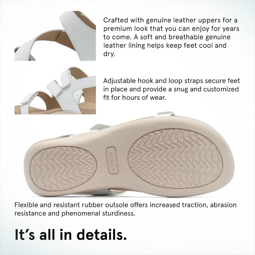 ABEO Oasis Women's Sandals | Metatarsal Support | Orthopedic Arch Support Comfort Sandals With Built-In Metatarsal Pads