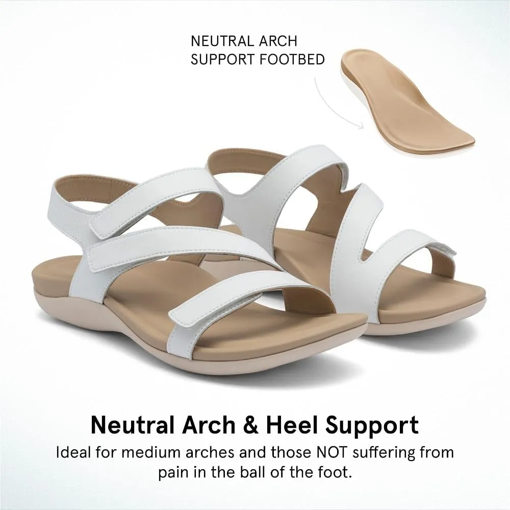 ABEO Women's Oasis Sandals | Orthopedic Arch Support | Plantar Fasciitis Relief | Comfortable Wedge Sandals - Blue