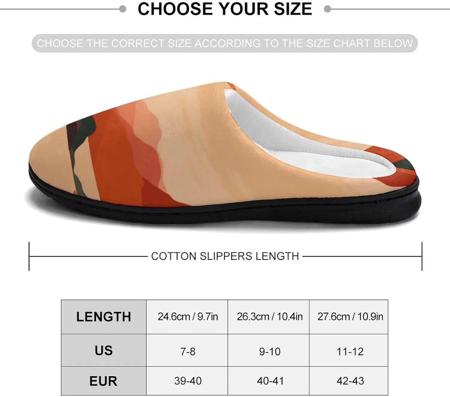 Abstract Painting Mountains Sunshine Women's Slipper Non Slip Comfortable Winter Warm Home House Shoes