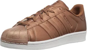 adidas Originals Kids' Superstar Running Shoe, Copper Metallic/Copper Metallic/Copper Metallic, 4