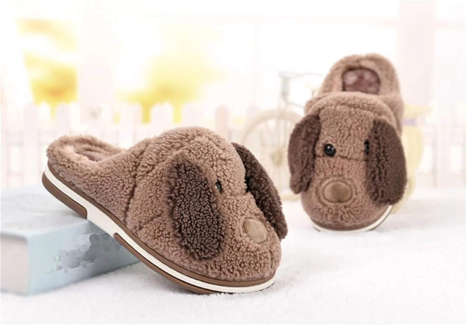 Adult and Children Cotton Slippers Dog Slippers Home Slippers Plush Slippers Animal Slippers