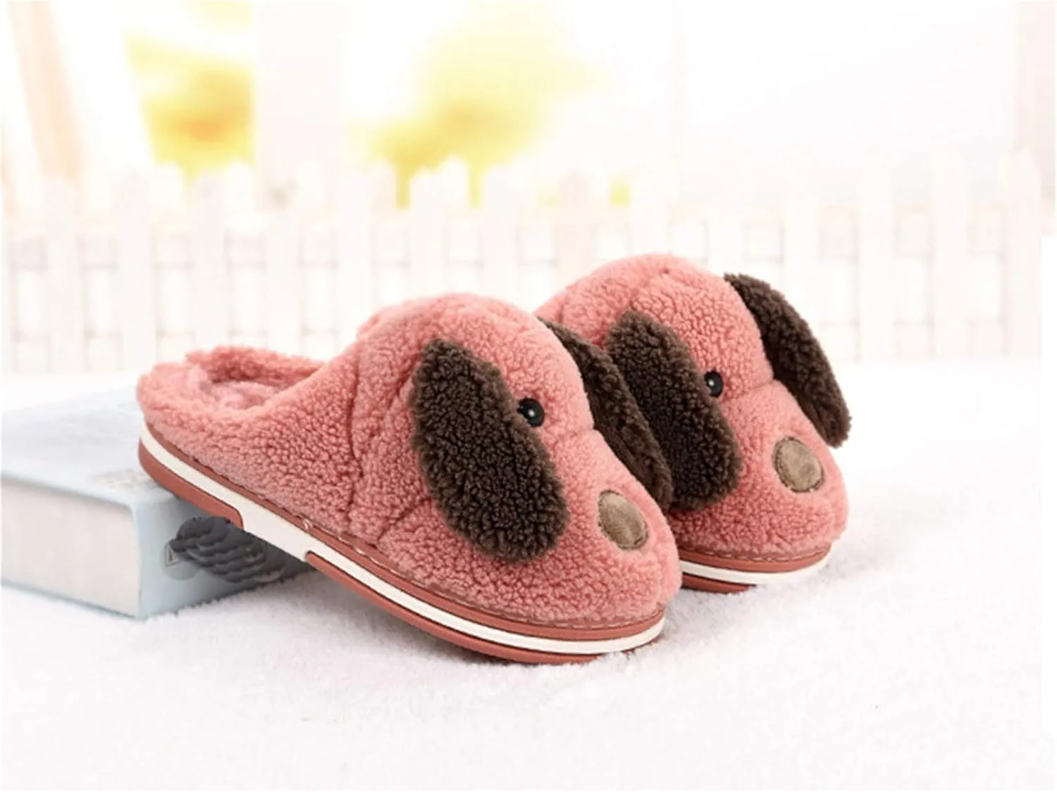 Adult and Children Cotton Slippers Dog Slippers Home Slippers Plush Slippers Animal Slippers