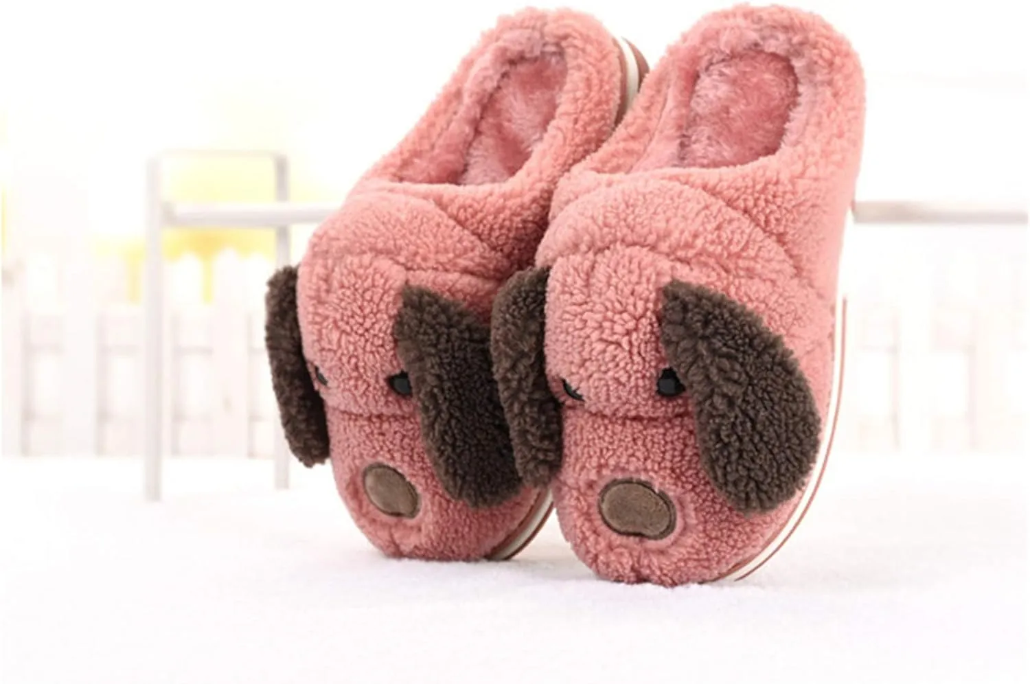 Adult and Children Cotton Slippers Dog Slippers Home Slippers Plush Slippers Animal Slippers