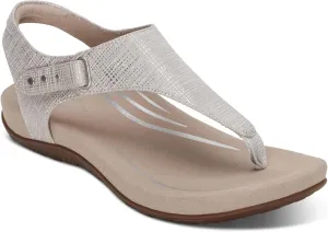 Aetrex Women's Ellie Orthopedic Adjustable Quarter Strap Comfort Thong Sandals