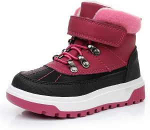 Ahannie Boys Girls Boots Toddler Kids Fall Winter Boots Water Resistant Outdoor Ankle Shoes(Toddler/Littler Kid)
