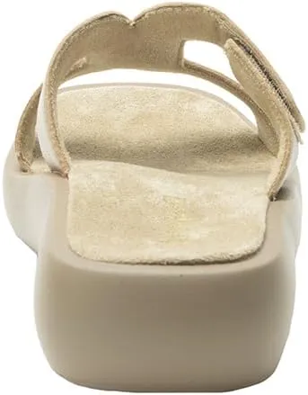 Alegria Women Portia Leather Square Toe Sandal Slide