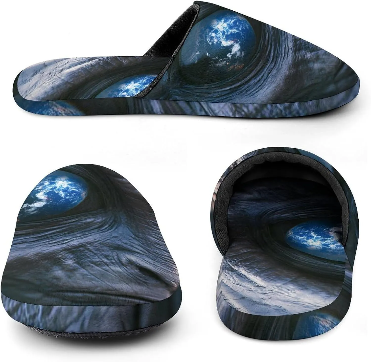 Alien Watching The Earth Cotton Slippers Fashion Slip on House Shoes Lightweight Slipper for Men