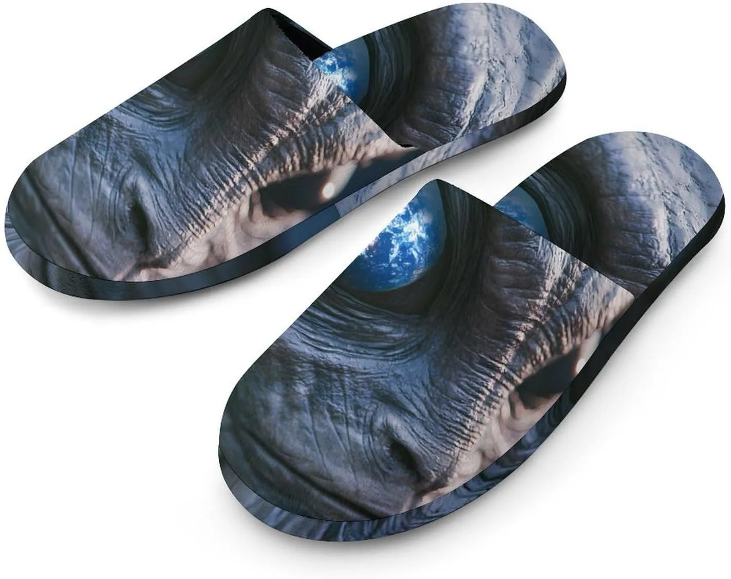 Alien Watching The Earth Cotton Slippers Fashion Slip on House Shoes Lightweight Slipper for Men