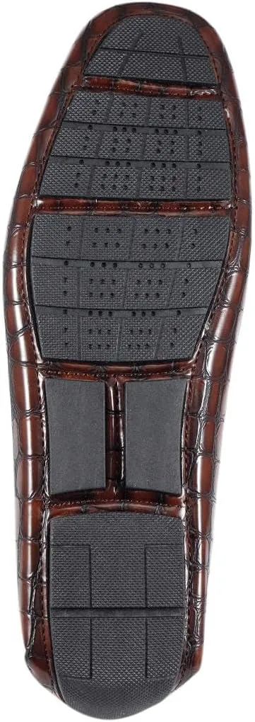 Amali Cola - Driving Moccasins for Men – Mens Slip On Loafers, Moccasins, Slip-on Dress Shoes - Driving Loafers with Matching Color Bit