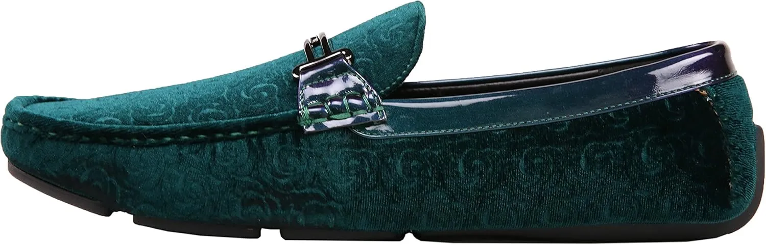 Amali The Original Men's Velvet Loafer Smoking Slippers in Paisley and Solid Designs Styles Roberto Piero