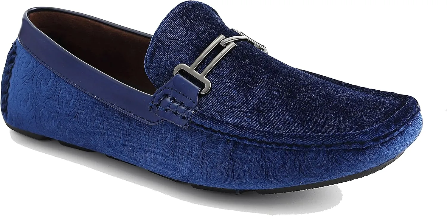 Amali The Original Men's Velvet Loafer Smoking Slippers in Paisley and Solid Designs Styles Roberto Piero