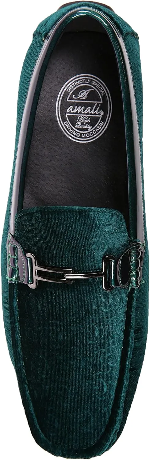 Amali The Original Men's Velvet Loafer Smoking Slippers in Paisley and Solid Designs Styles Roberto Piero