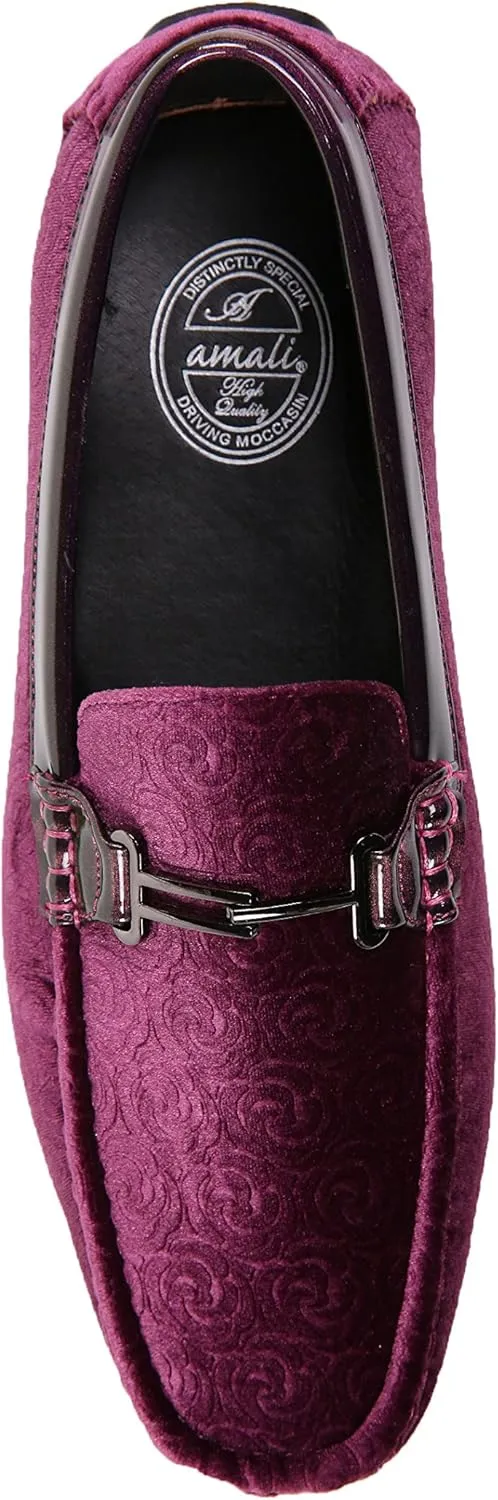 Amali The Original Men's Velvet Loafer Smoking Slippers in Paisley and Solid Designs Styles Roberto Piero