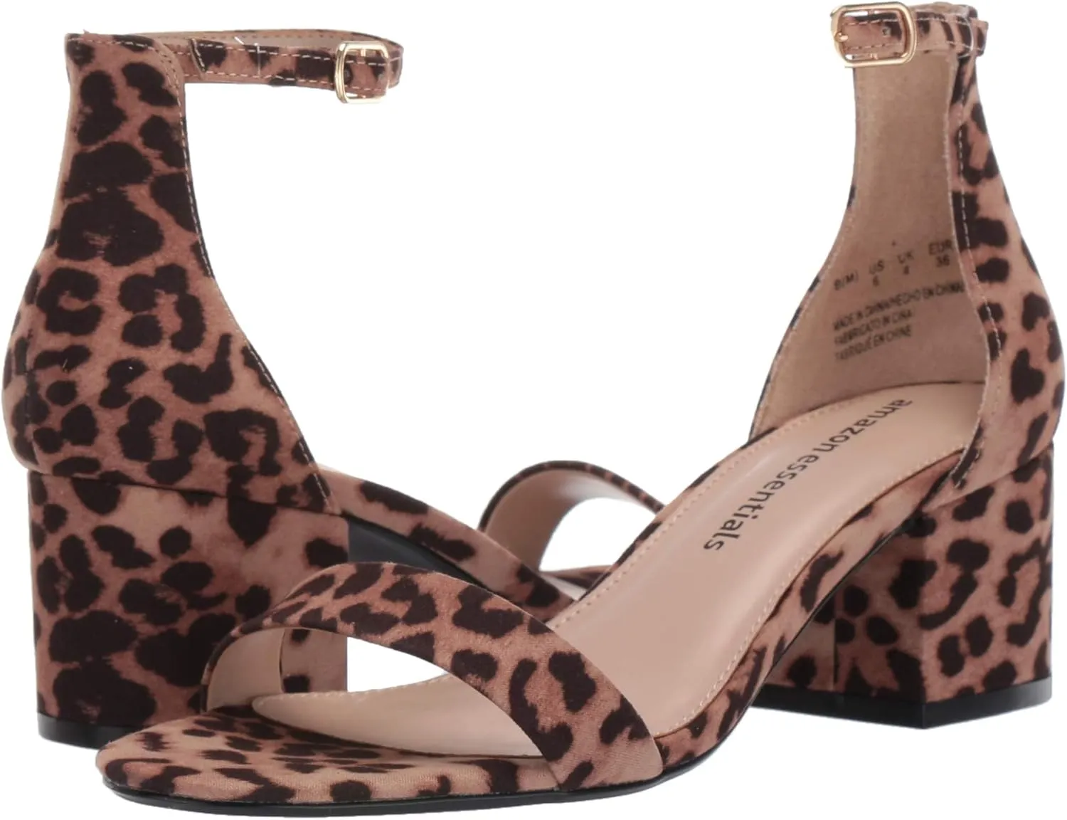 Amazon Essentials Women's Two Strap Heeled Sandal