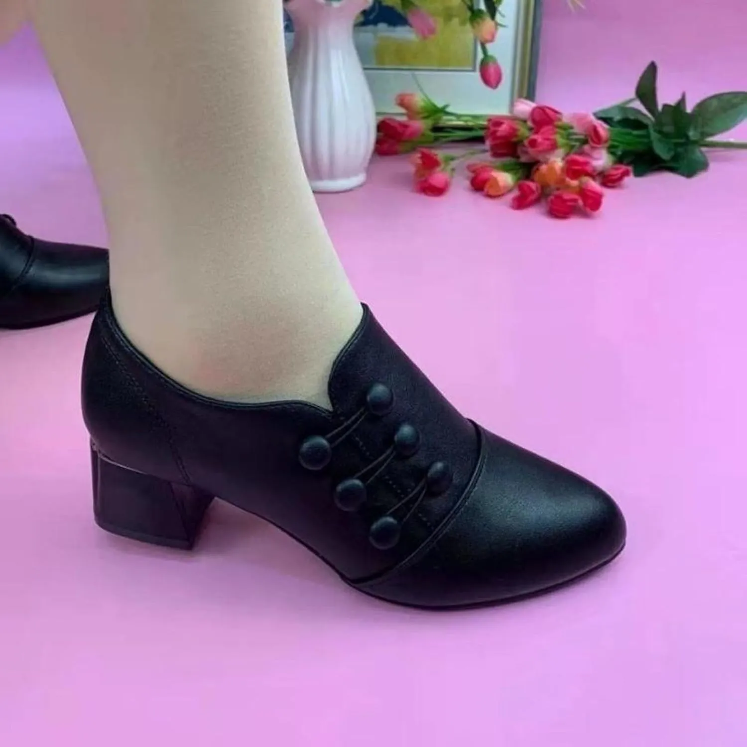 AMDBEL Booties for Women Dressy 2024 Ankle Boots Low Chunky Low Heel Comfortable Round Toe Short Boots Winter Shoes