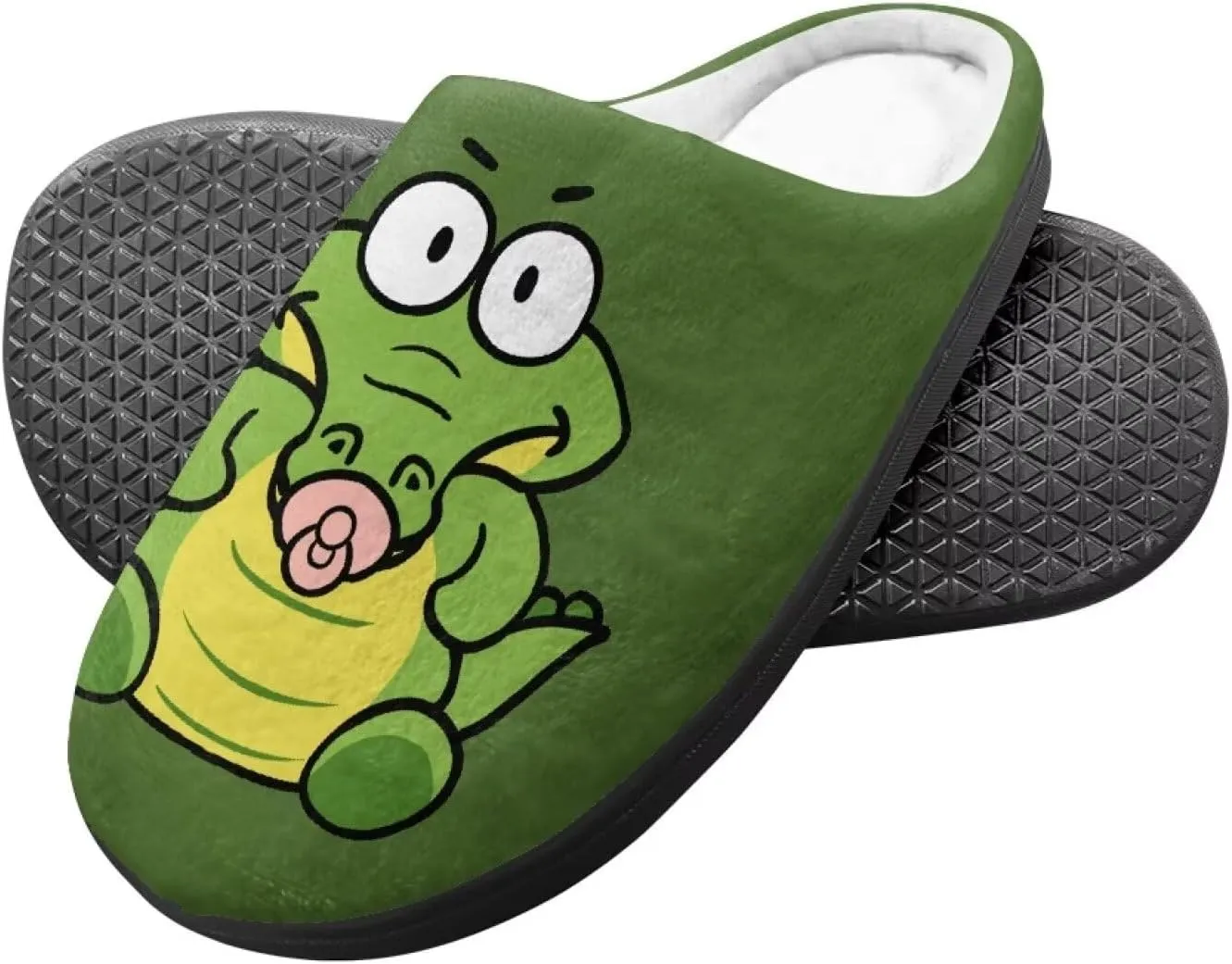 Animal Cotton Slippers for Kid Fluffy Slip-On Breathable Slippers Cozy Anti-Skid Outdoor Plush Home Slipper for Kids