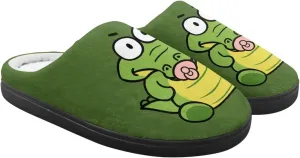 Animal Cotton Slippers for Kid Fluffy Slip-On Breathable Slippers Cozy Anti-Skid Outdoor Plush Home Slipper for Kids