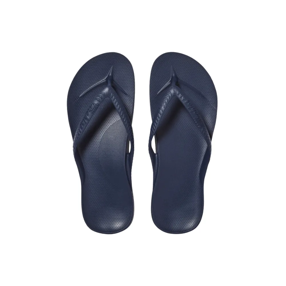Archies Arch Support Jandals Navy