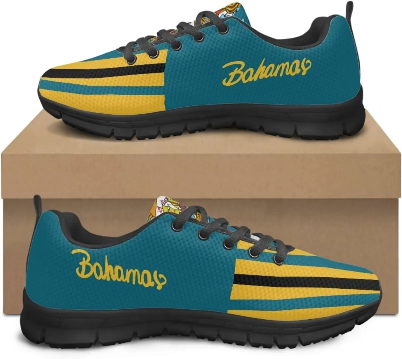 BIGCARJOB Women St Patrick Day Tennis Shoes Custom Design Face Sneakers Athletic Walking Shoes