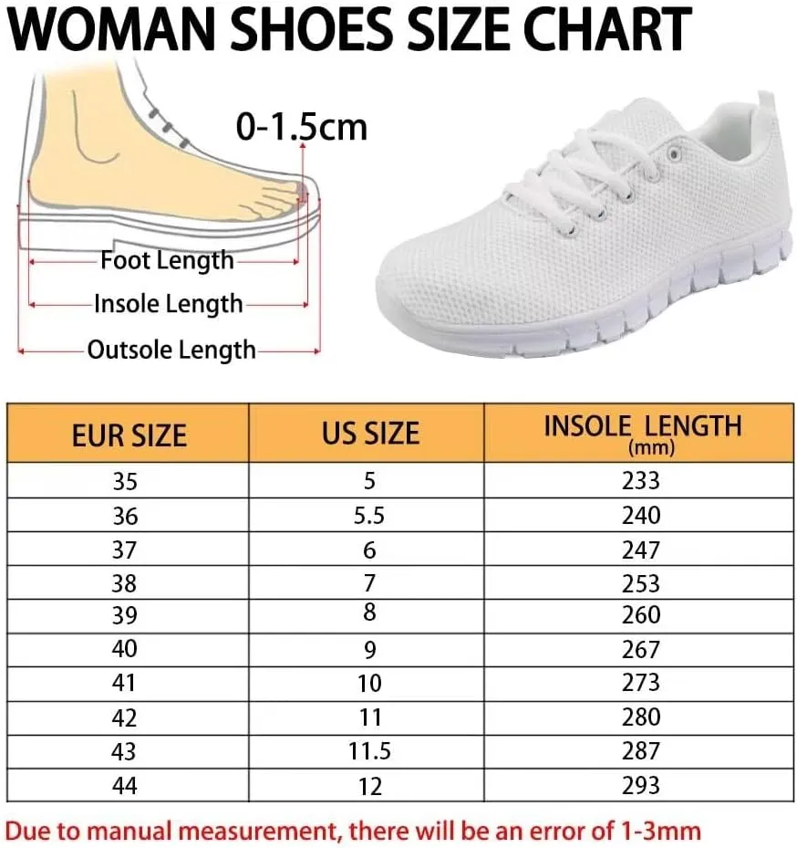 BIGCARJOB Women St Patrick Day Tennis Shoes Custom Design Face Sneakers Athletic Walking Shoes