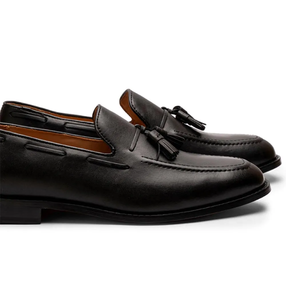 Black Classic Tassel Loafer