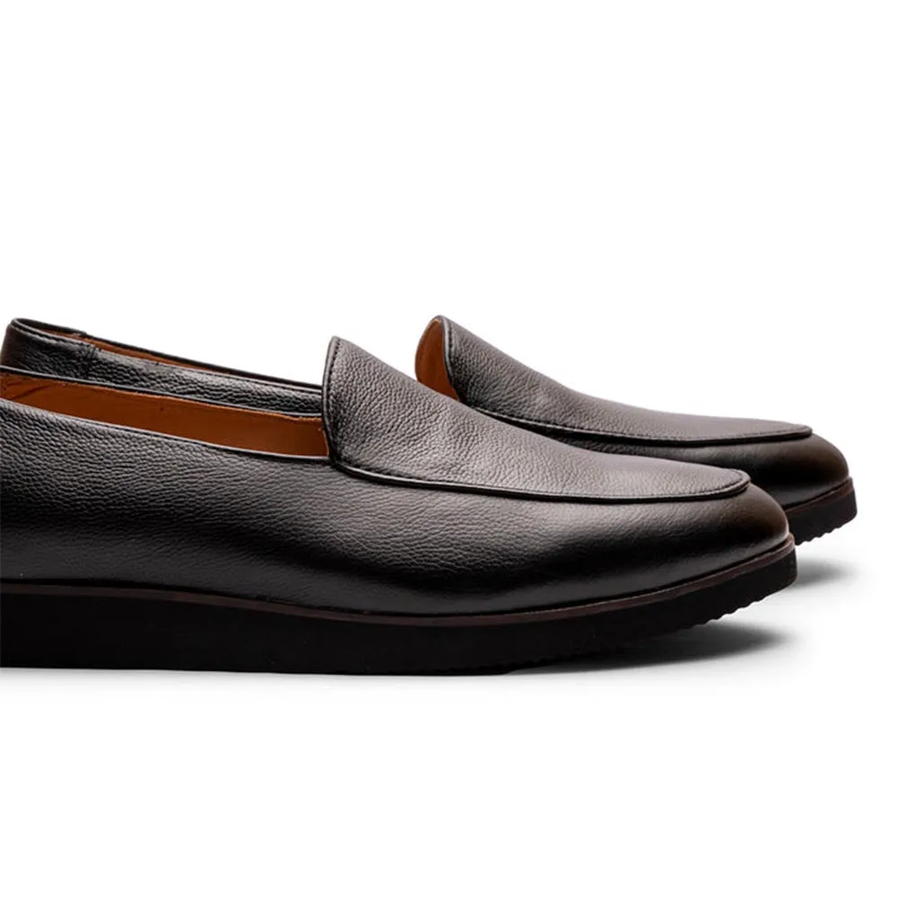 Black Milled Belgain Lightweight Loafer