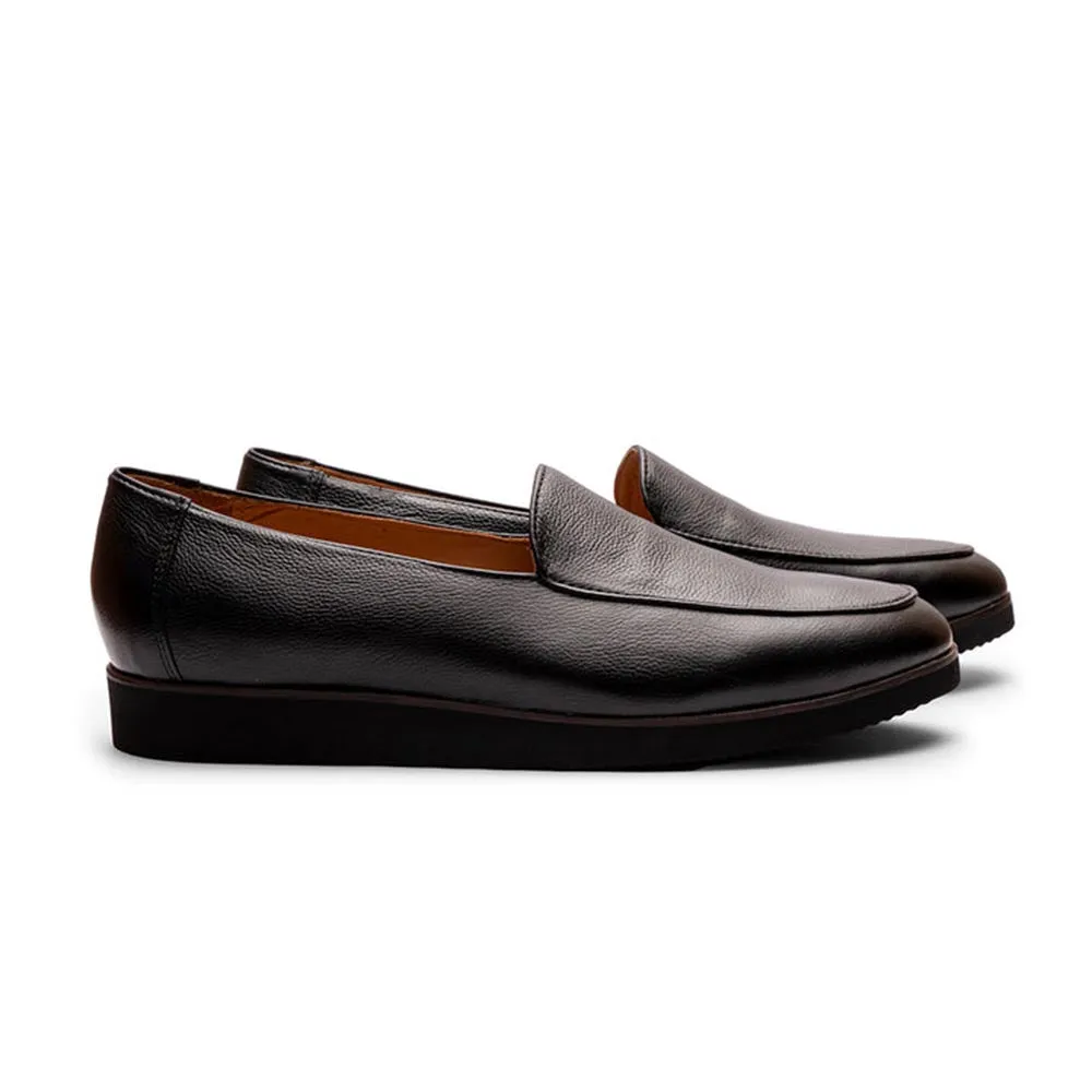 Black Milled Belgain Lightweight Loafer