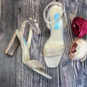 Blue by Betsey Johnson Pale Nude Kani Evening Sandals 8.5M