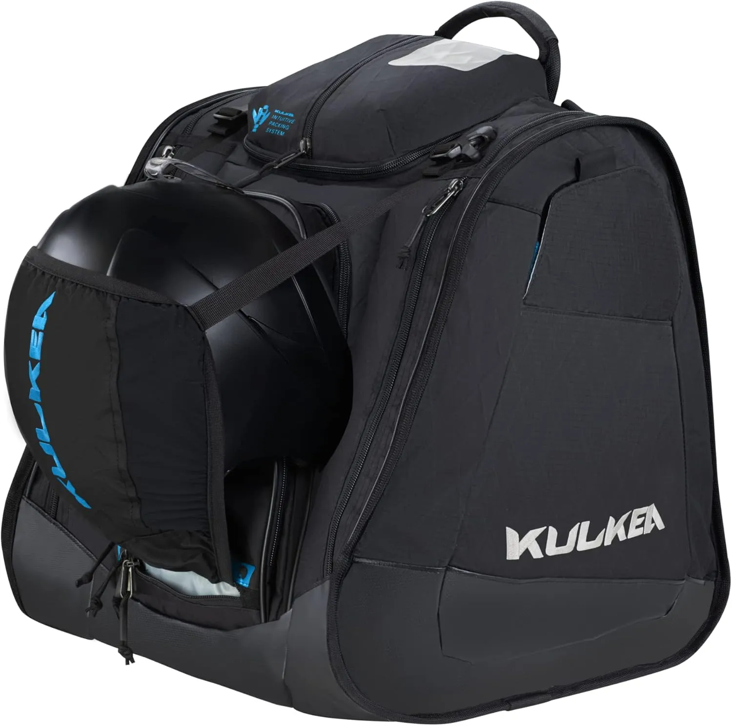 Boot Trekker Ski Boot Backpack - Ski Boot Bag With External Helmet Sling - Durable, Spacious, Water Resistant Gear & Boot Storage
