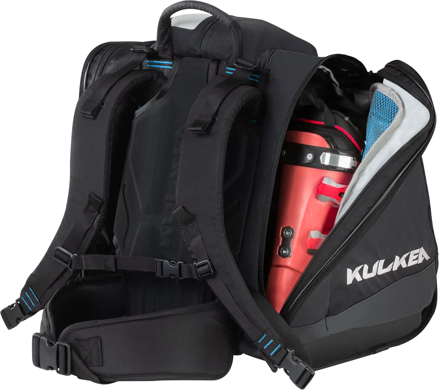 Boot Trekker Ski Boot Backpack - Ski Boot Bag With External Helmet Sling - Durable, Spacious, Water Resistant Gear & Boot Storage