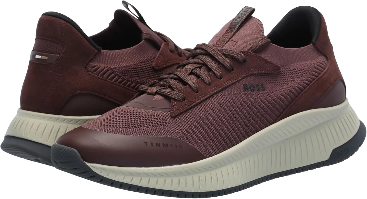 BOSS Men's Modern Knit Structure Running Sneaker