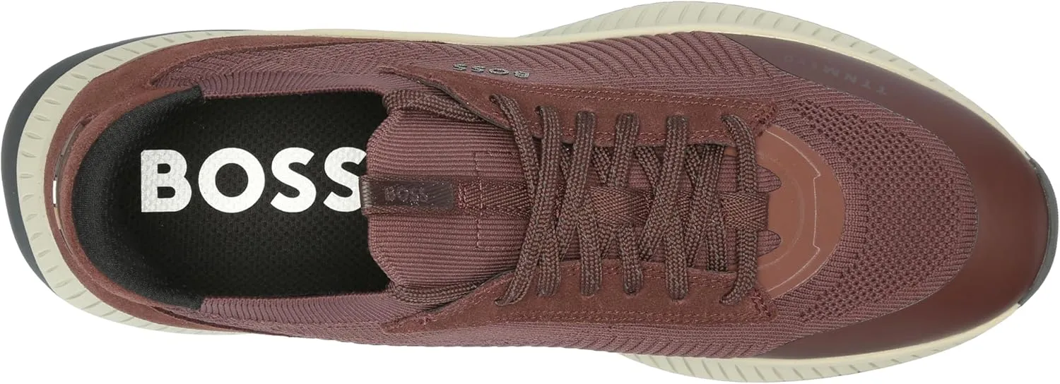 BOSS Men's Modern Knit Structure Running Sneaker