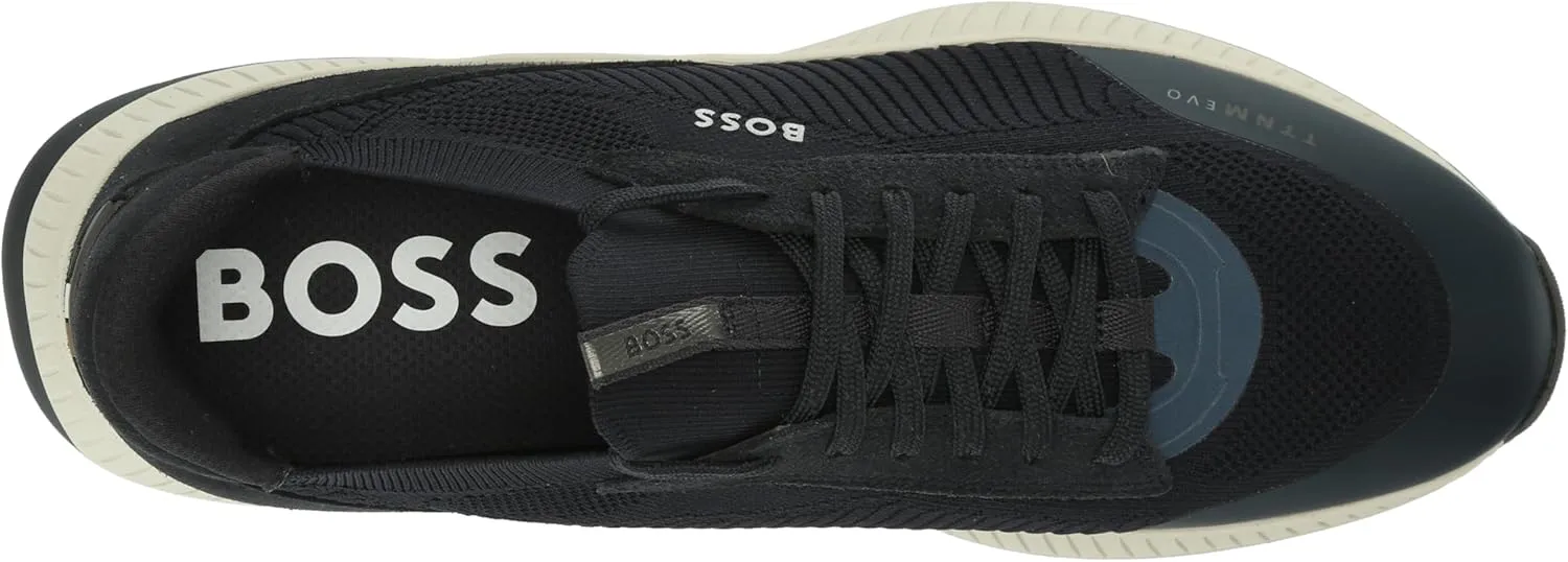 BOSS Men's Modern Knit Structure Running Sneaker