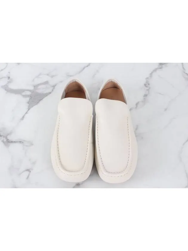 Bottega Veneta Leather Driving Loafer White 43 5 285