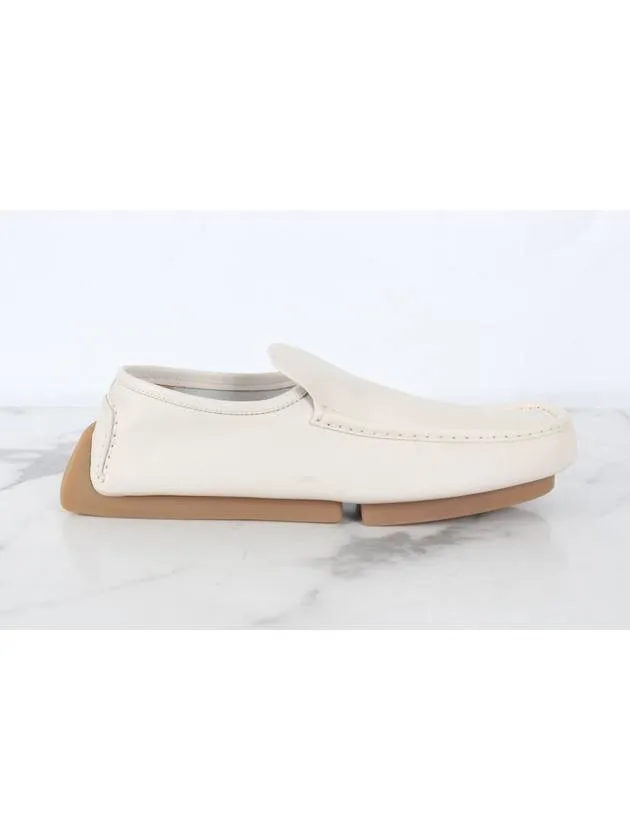 Bottega Veneta Leather Driving Loafer White 43 5 285