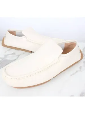 Bottega Veneta Leather Driving Loafer White 43 5 285