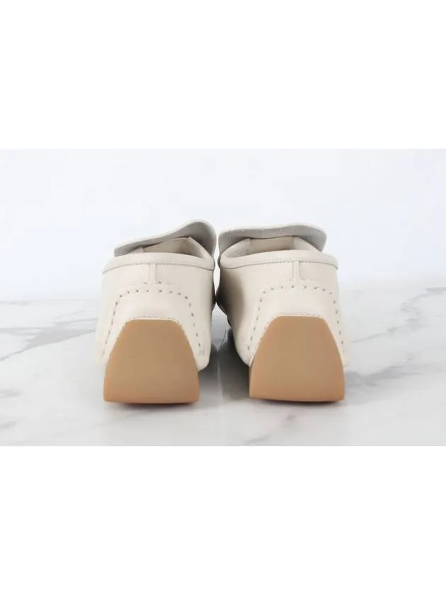 Bottega Veneta Leather Driving Loafer White 43 5 285