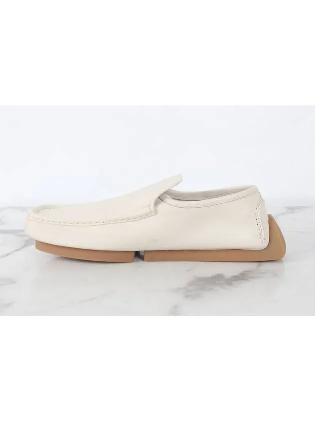 Bottega Veneta Leather Driving Loafer White 43 5 285