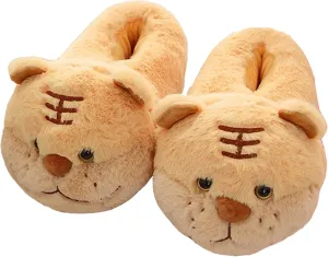 Brand Women's Plush Winter Slippers - Warm, Anti-Slip, Cotton