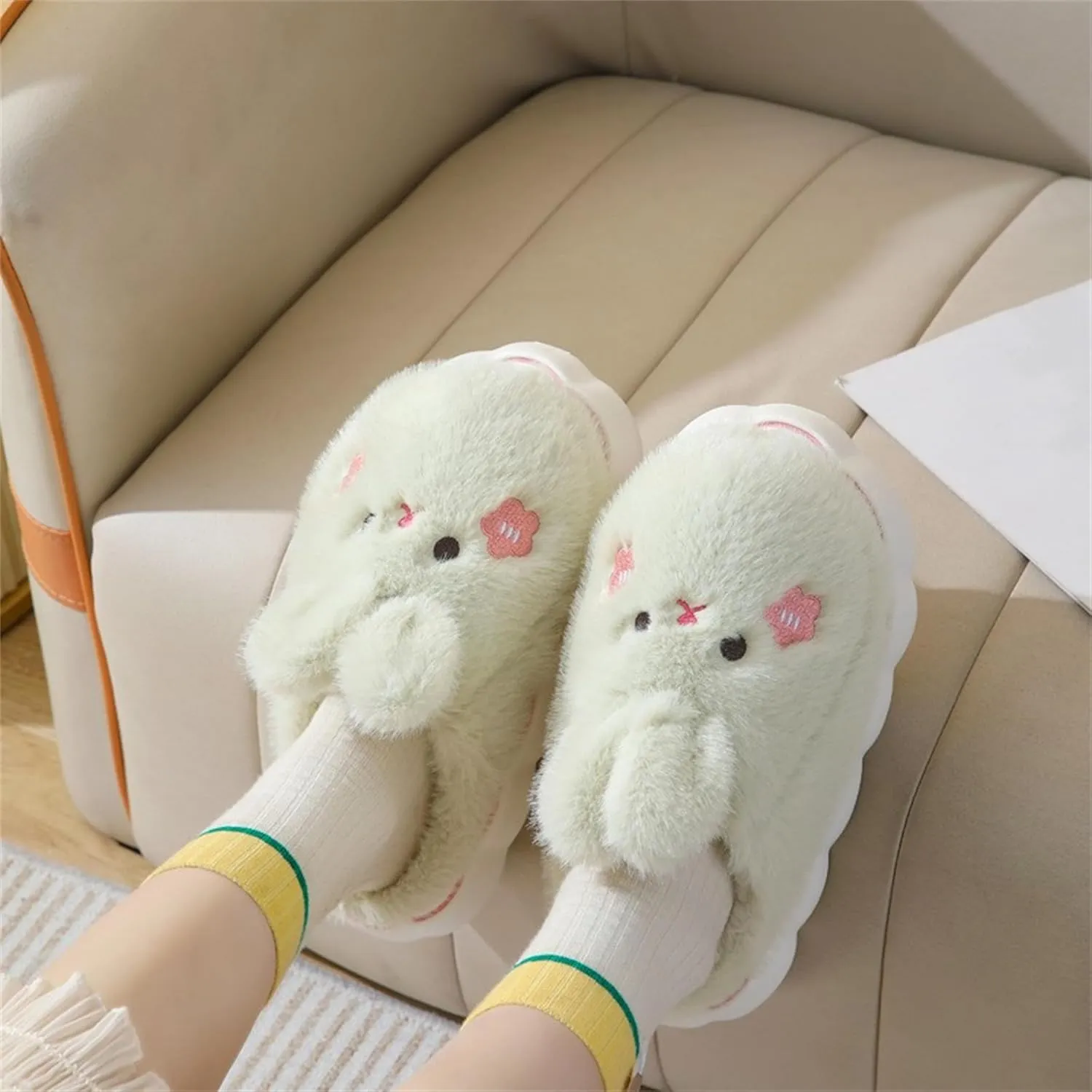 Bunny Cotton Slippers - Home Cartoon Slippers for Men & Women