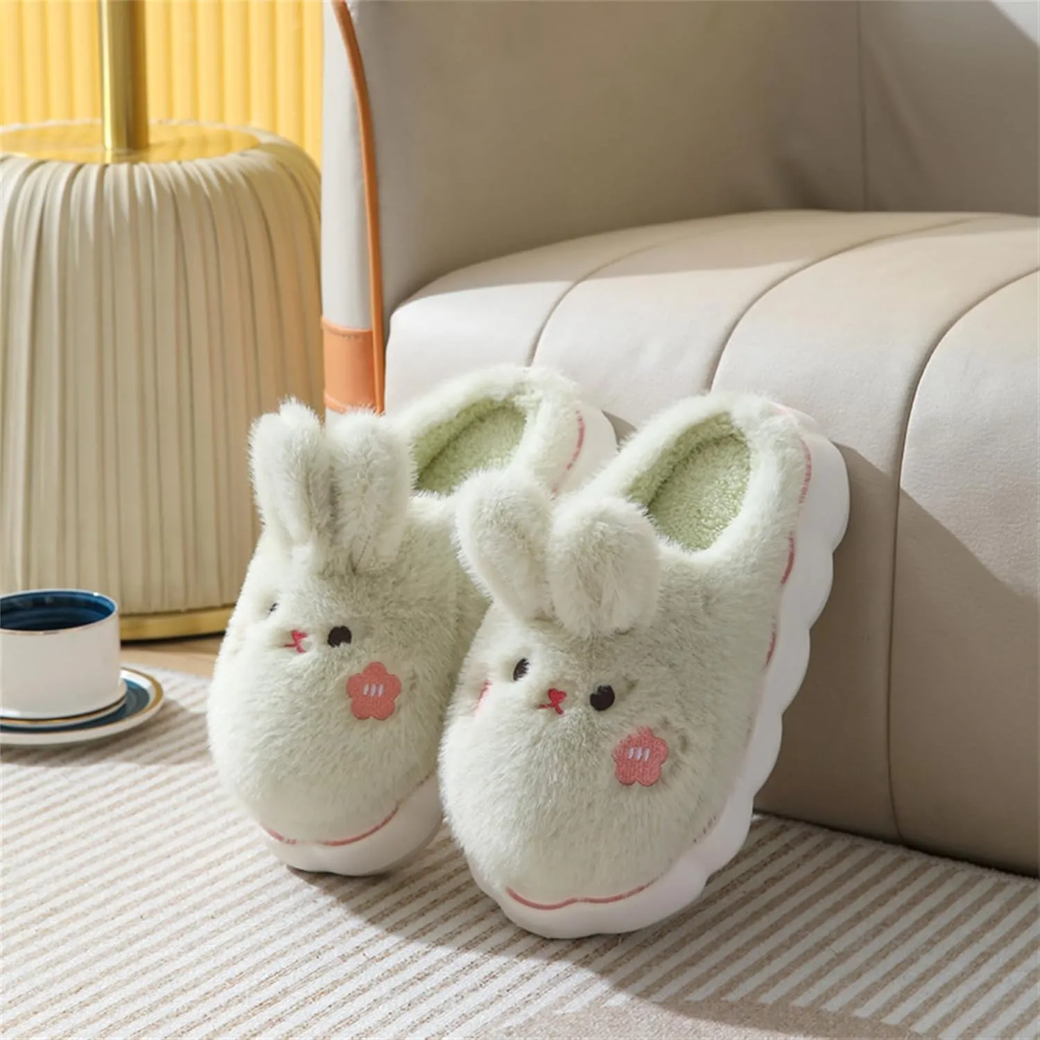 Bunny Cotton Slippers - Home Cartoon Slippers for Men & Women