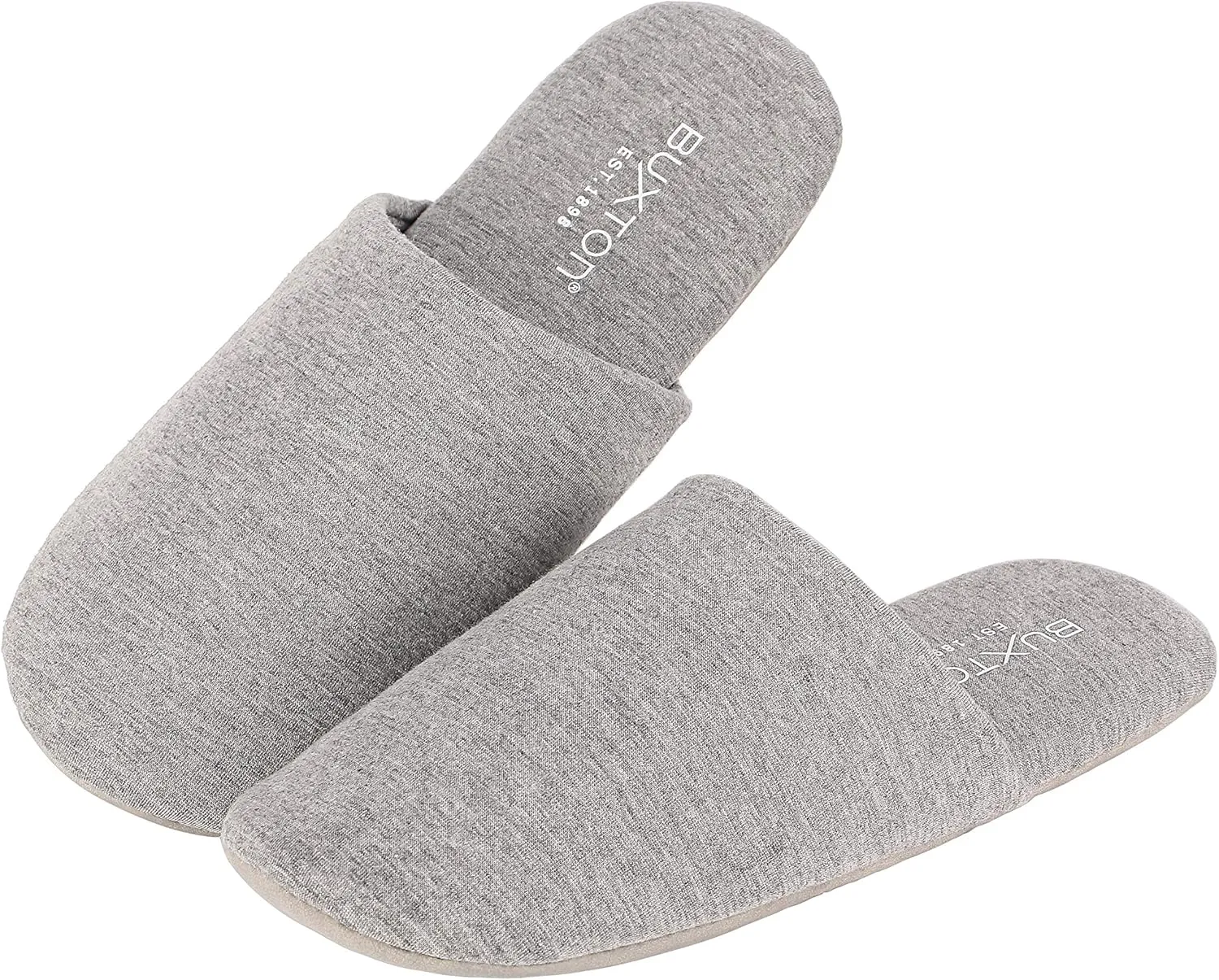 BUXTON Cozy Lightweight and Memory foam Indoor Slippers for Womens and Mens(unisex), Foldable Slippers with Mesh bag-For Home,Travel,Spa and Hotel