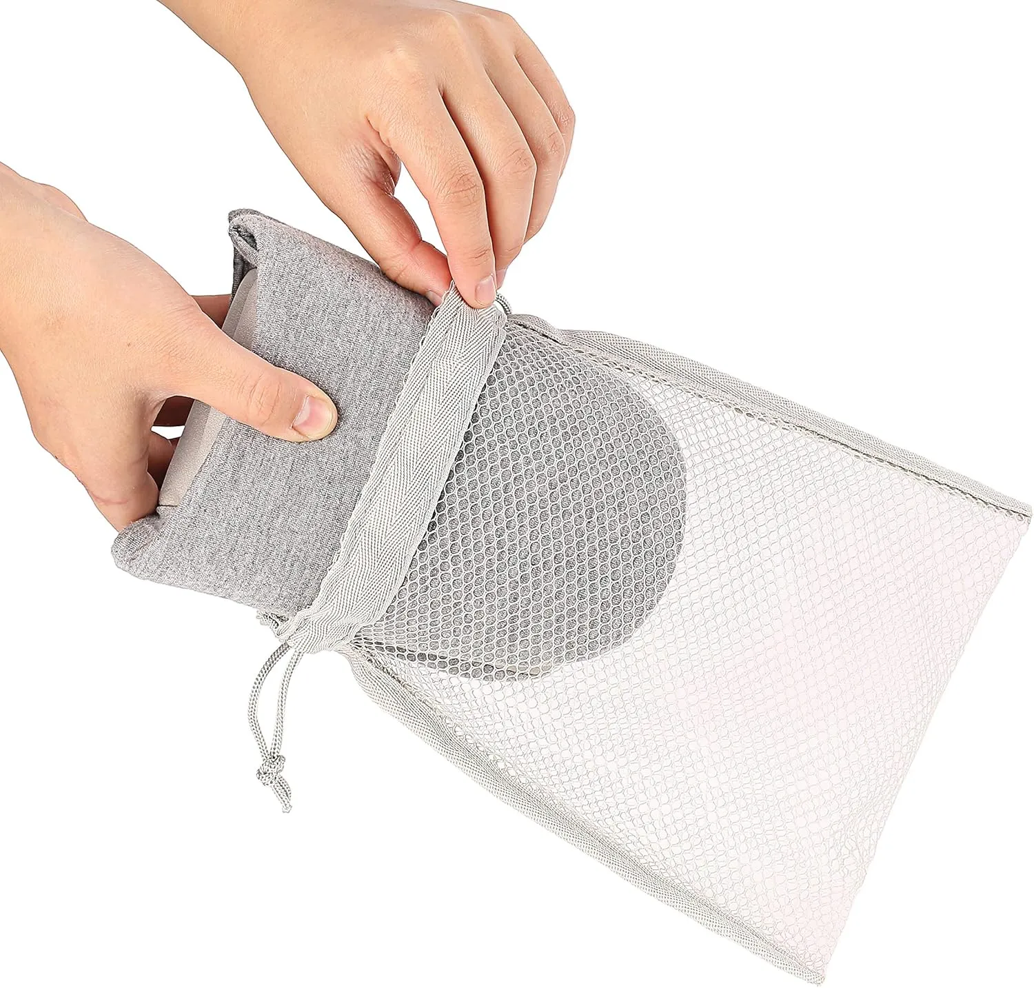 BUXTON Cozy Lightweight and Memory foam Indoor Slippers for Womens and Mens(unisex), Foldable Slippers with Mesh bag-For Home,Travel,Spa and Hotel