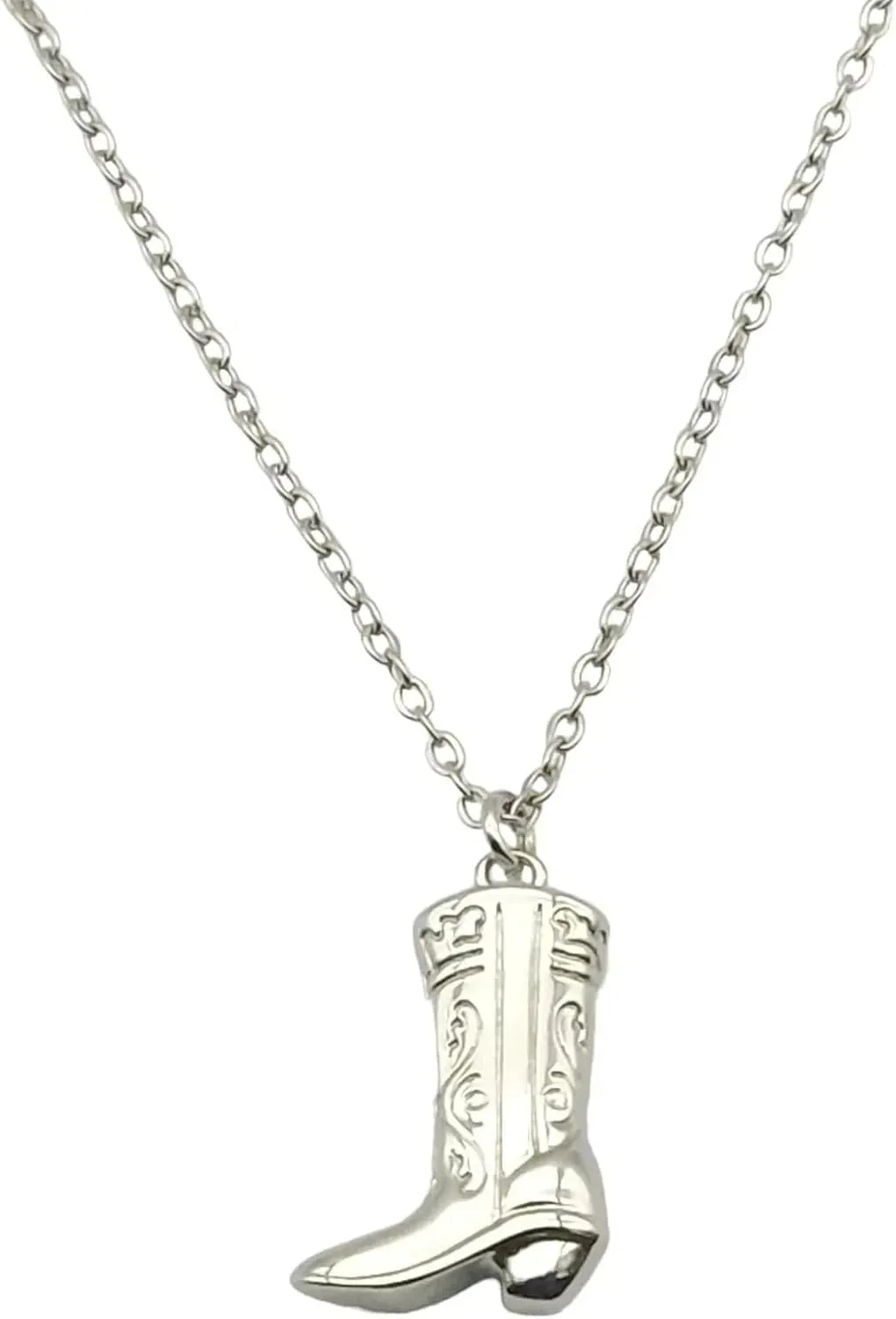 CANYEN® Dainty Cowboy Boot Necklace for Women, Cute Western Jewelry, Trendy Cowgirl Boots Necklaces, Womens Texas Cowgirls Accessories, Minimalist Country Vaquero Jewellery for Ladies, Cool Gifts for Women in Their 20s