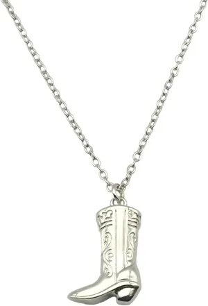 CANYEN® Dainty Cowboy Boot Necklace for Women, Cute Western Jewelry, Trendy Cowgirl Boots Necklaces, Womens Texas Cowgirls Accessories, Minimalist Country Vaquero Jewellery for Ladies, Cool Gifts for Women in Their 20s