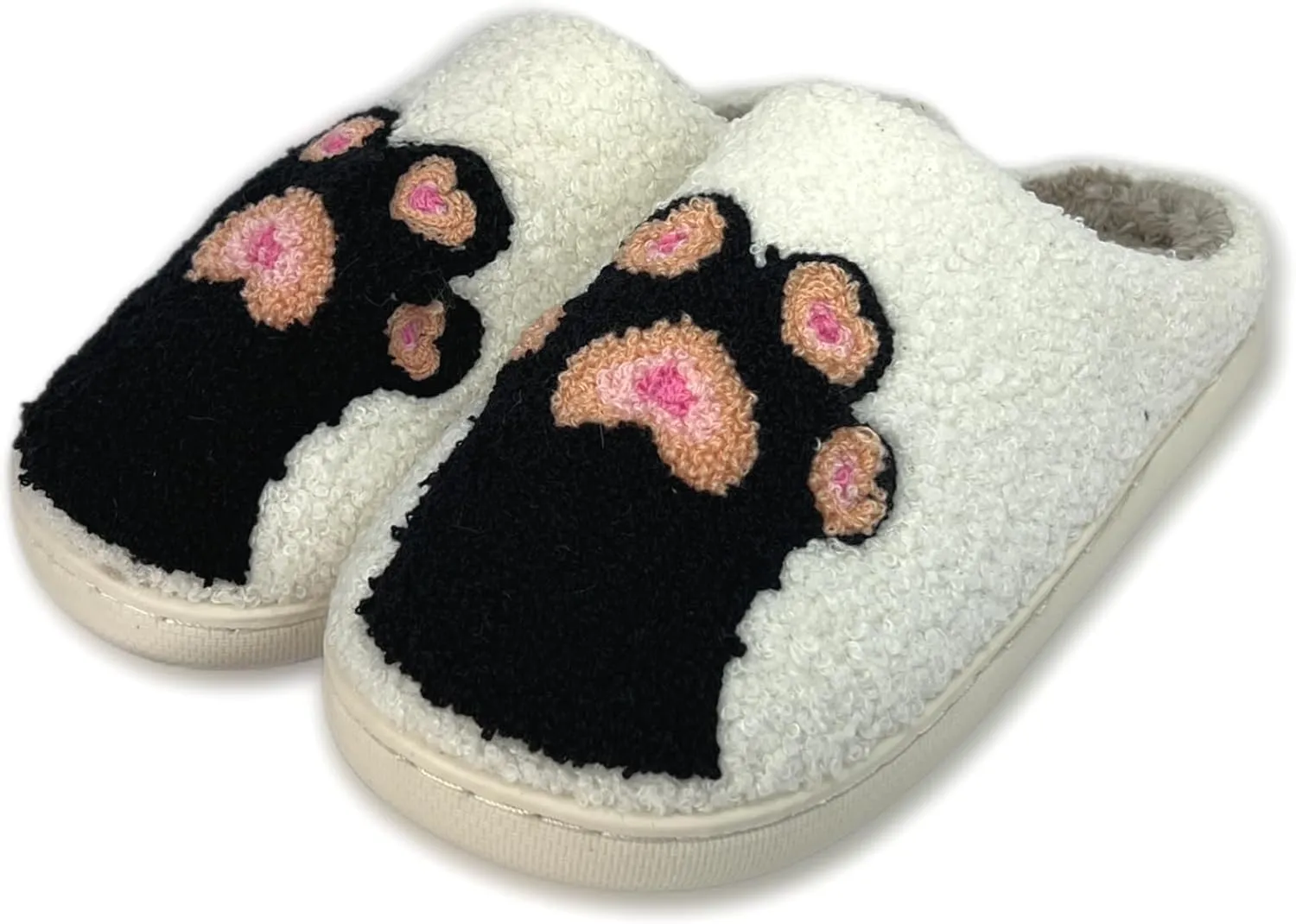 Cartoon Slippers for Womens Mens Cute Cozy Plush Warm Slip-on House Shoes for Indoor and Outdoor Meet Me at Midnight Strawberry Mushroom Evil Eyes Love Heart Slippers