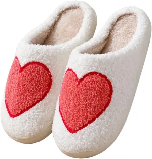 Cartoon Slippers for Womens Mens Cute Cozy Plush Warm Slip-on House Shoes for Indoor and Outdoor Meet Me at Midnight Strawberry Mushroom Evil Eyes Love Heart Slippers