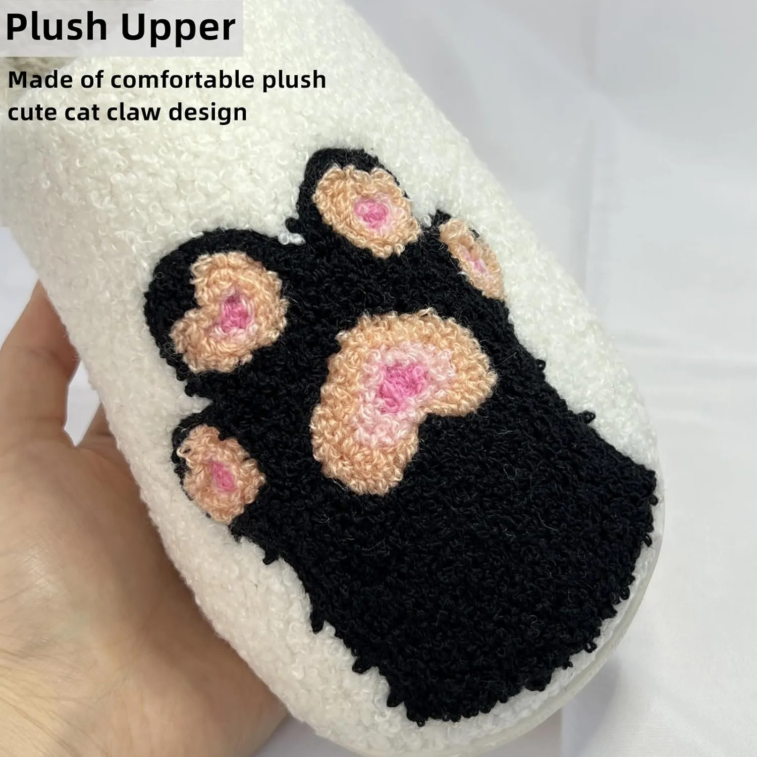 Cartoon Slippers for Womens Mens Cute Cozy Plush Warm Slip-on House Shoes for Indoor and Outdoor Meet Me at Midnight Strawberry Mushroom Evil Eyes Love Heart Slippers