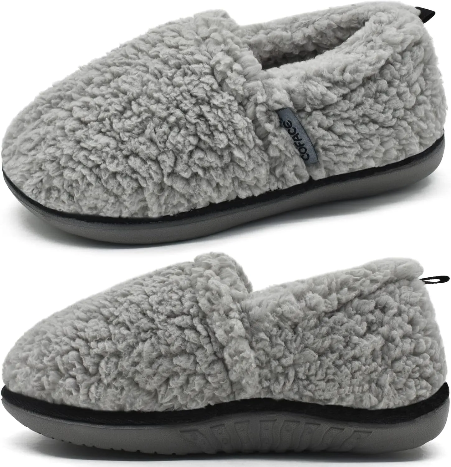 COFACE Womens Slippers Fuzzy Fluff Memory Foam Soft Plush Sherpa Fleece Lined House Slipper For Women Cozy Cushion Ladies Lightweight Warm Cloud Indoor Outdoor